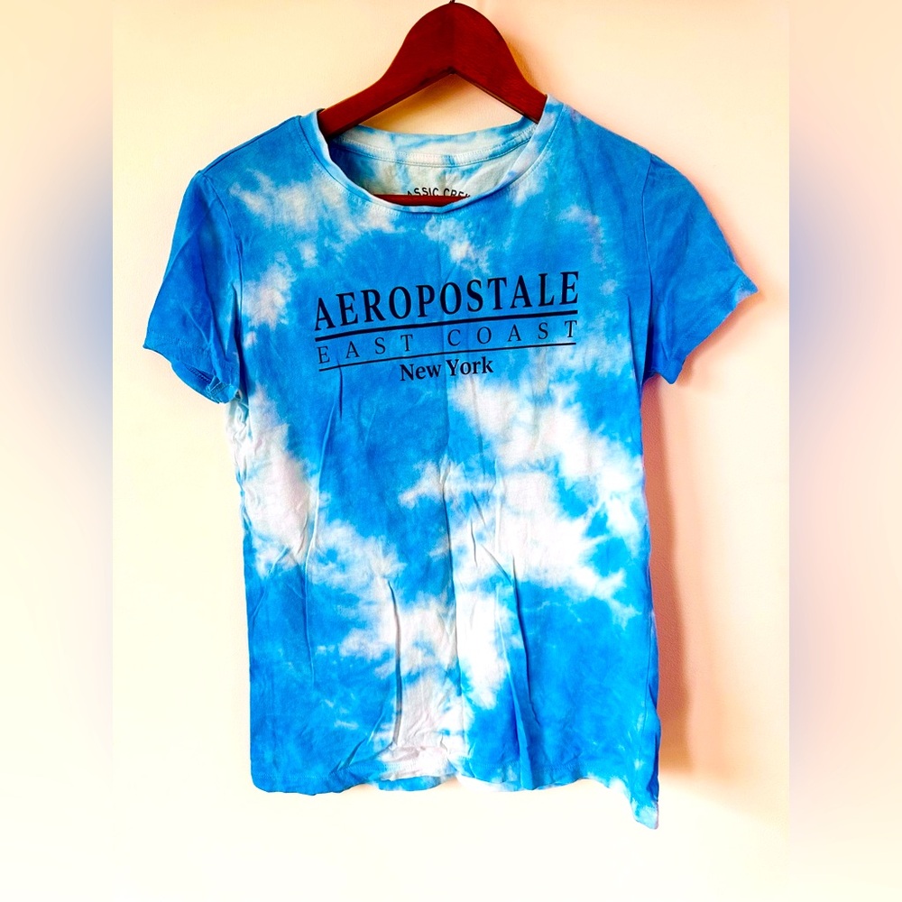 Aeropostale Blue Tie-Dye T-Shirt